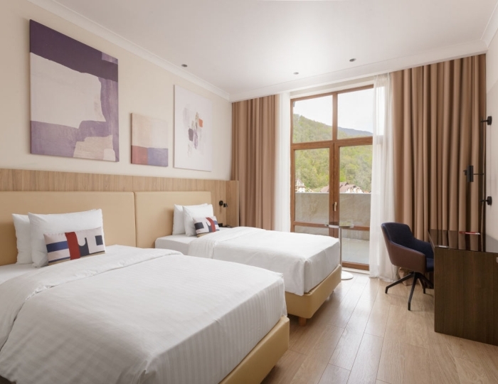 Стандарт с двумя раздельными кровати - Отель Courtyard Marriott Sochi Krasnaya Polyana / Кортъярд Марриотт Сочи Красная Поляна