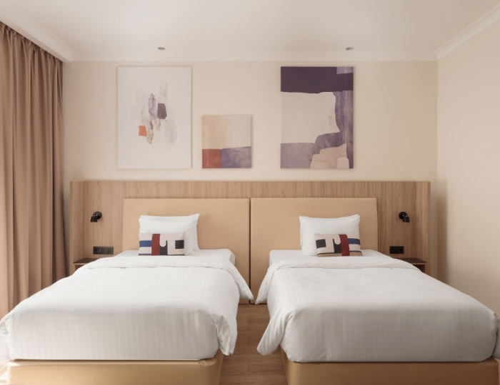 Делюкс с двумя раздельными кроватями - Отель Courtyard Marriott Sochi Krasnaya Polyana / Кортъярд Марриотт Сочи Красная Поляна