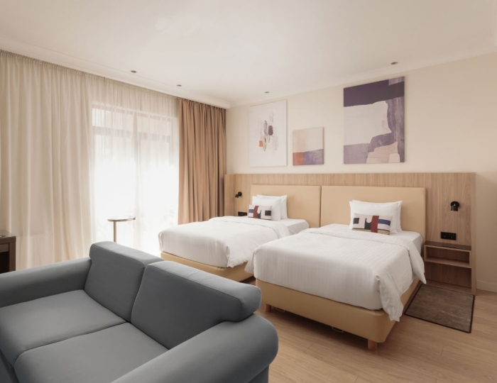 Делюкс с двумя раздельными кроватями - Отель Courtyard Marriott Sochi Krasnaya Polyana / Кортъярд Марриотт Сочи Красная Поляна