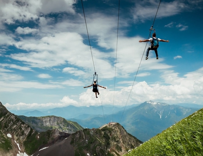 Развлечения круглый год на территории курорта Красная Поляна  - Отель Courtyard Marriott Sochi Krasnaya Polyana / Кортъярд Марриотт Сочи Красная Поляна